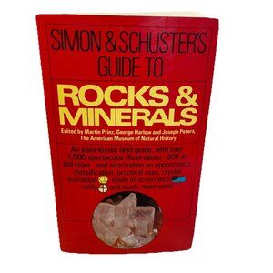 Simon and Schuster's Guide to Rocks and Minerals 1978 Paperback Fireside RED Cov
